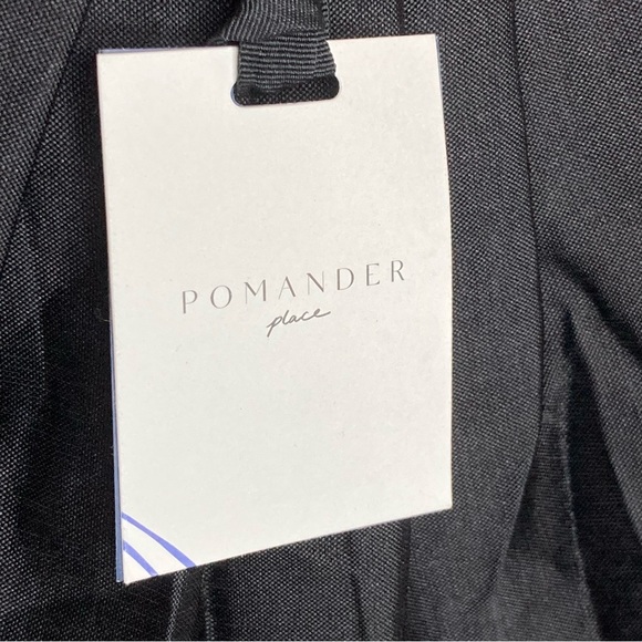 Pomander Place Maeve Tiered Tube Top Blouse-Black-Womens S-Formal-Sexy-Party-NEW - Picture 7 of 8